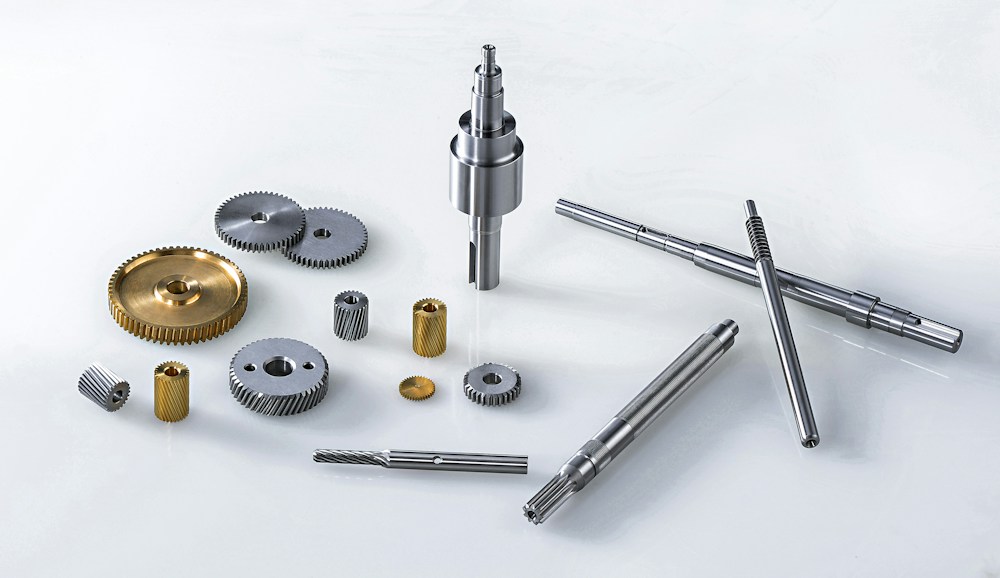 Precision turned metal shafts and small machined components